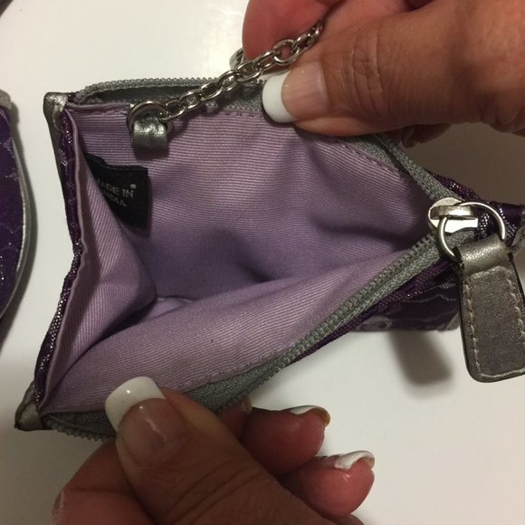 COACH SIGNATURE COIN AND ID HOLDERS - Picture 2 of 5